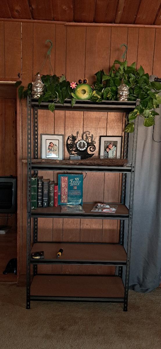 2000LBS Garage Shelving Storage Shelves Heavy Duty Shelving 5 Tier Metal Shelving Units For Garage Shelves 72"H X35.5"W X 15.8"D, Adjustable Metal Shelving Unit For Garage Shelves Utility Rack Shelf For Basement Pantry Closet Shelves, Black, Utility Shelves photo review