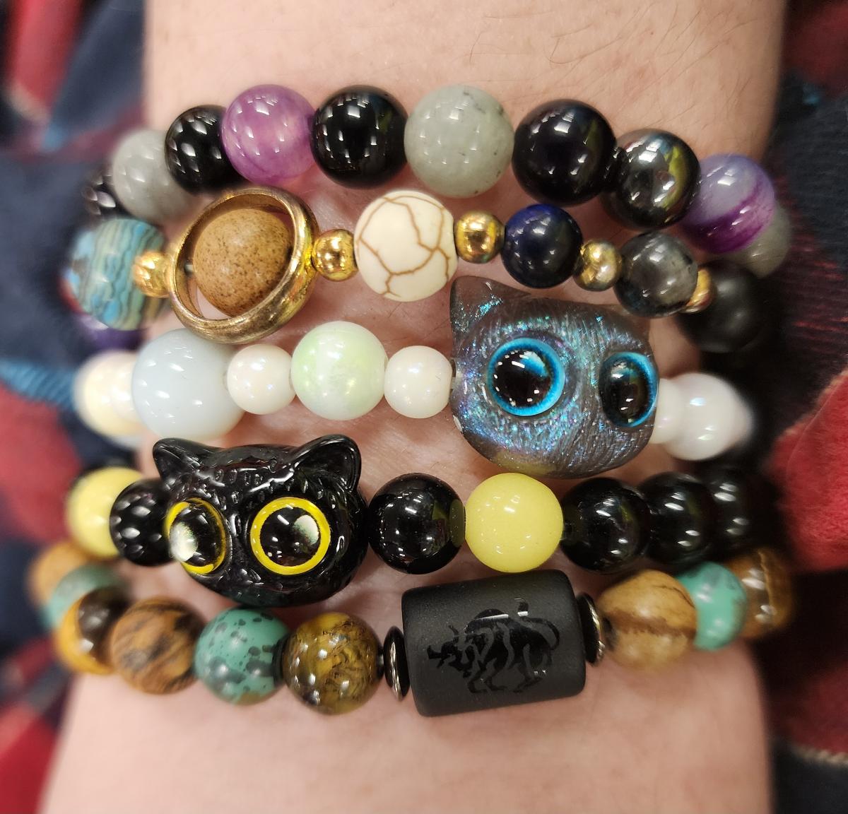 1pc Natural Stone Beaded Bracelet, 12 Constellations Bracelet, Twelve Constellations Tiger Eye Stone Picture Stone Bracelet, Birthday Gift Valentines Day Gift Bracelet photo review