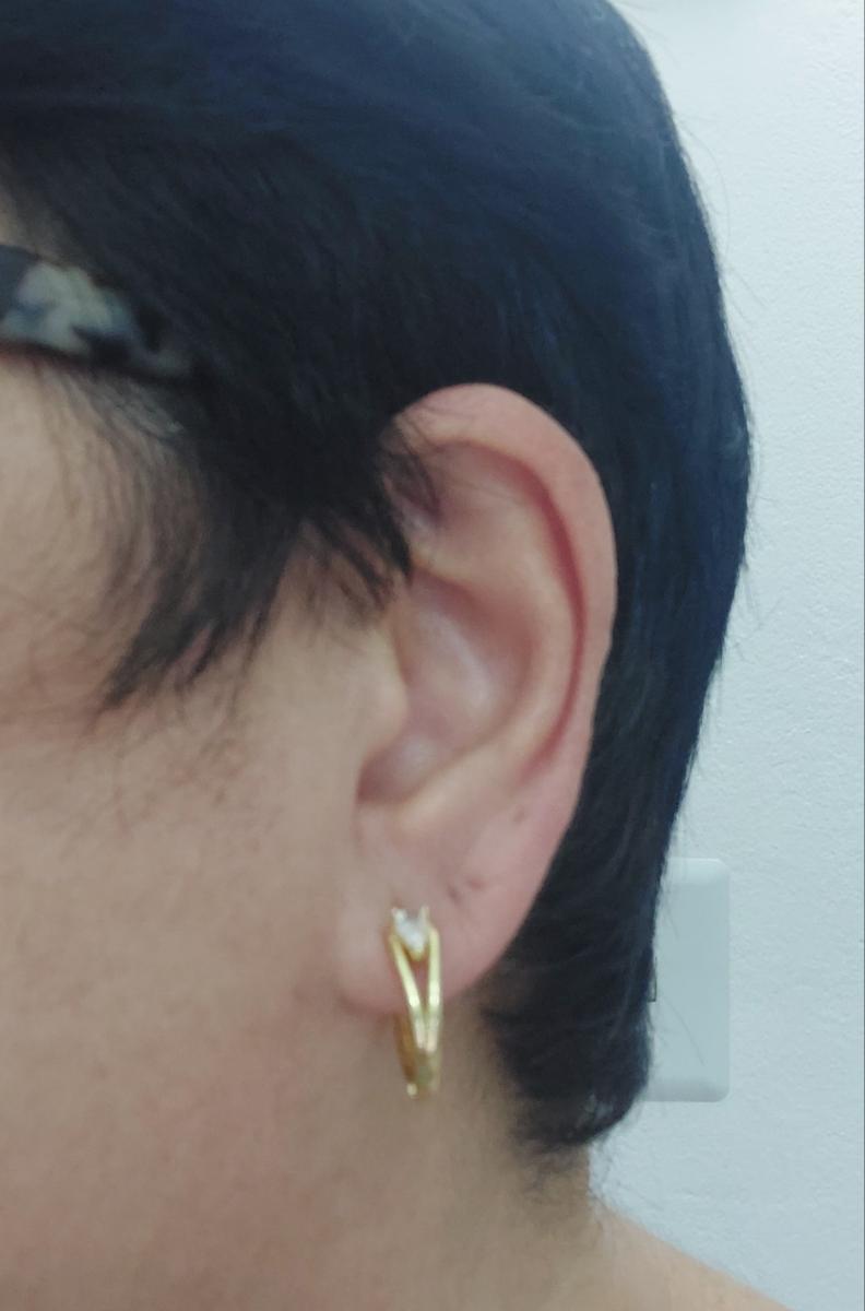 Easy Fashion - Geometric Zirconia - Inlaid Hoop Earrings - Women'S Party Daily - Casual Accessory photo review