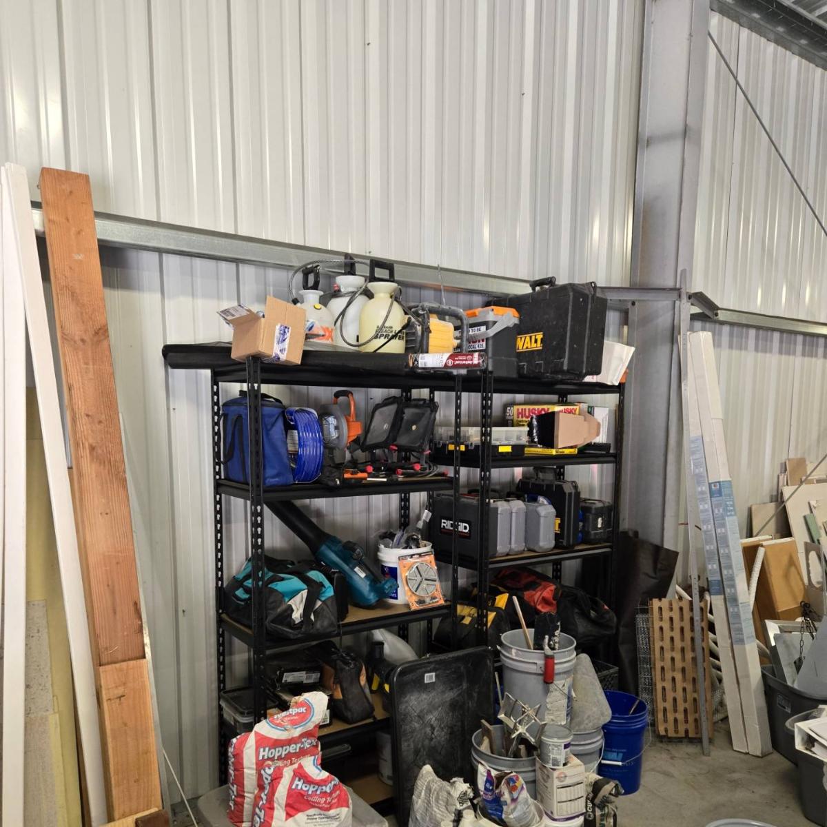 2000LBS Garage Shelving Storage Shelves Heavy Duty Shelving 5 Tier Metal Shelving Units For Garage Shelves 72"H X35.5"W X 15.8"D, Adjustable Metal Shelving Unit For Garage Shelves Utility Rack Shelf For Basement Pantry Closet Shelves, Black, Utility Shelves photo review