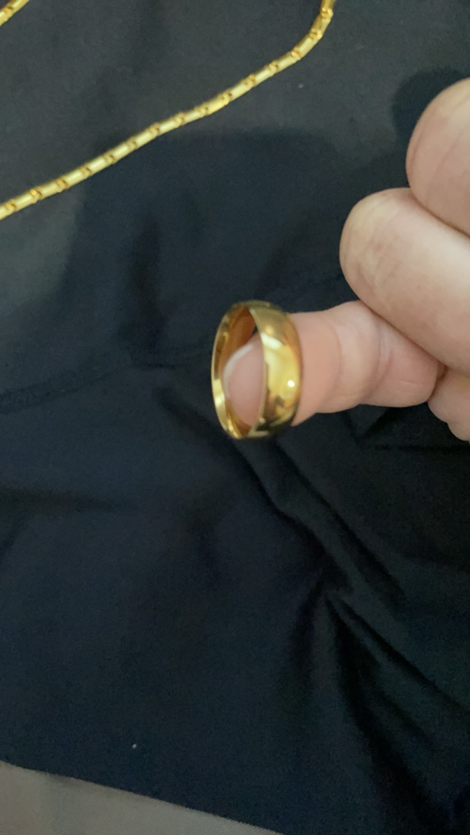 1pc Unisex Ring - Wide 6mm Band, Modern Minimalist Jewelry for Wedding, EngaSynthetic Gemstoneent, Everyday - Durable & Tarnish-Resistant - Wedding/Anniversary/Graduation Gift for Men & Women - Year-Round Elegant Jewelry, EngaSynthetic Gemstoneent photo review