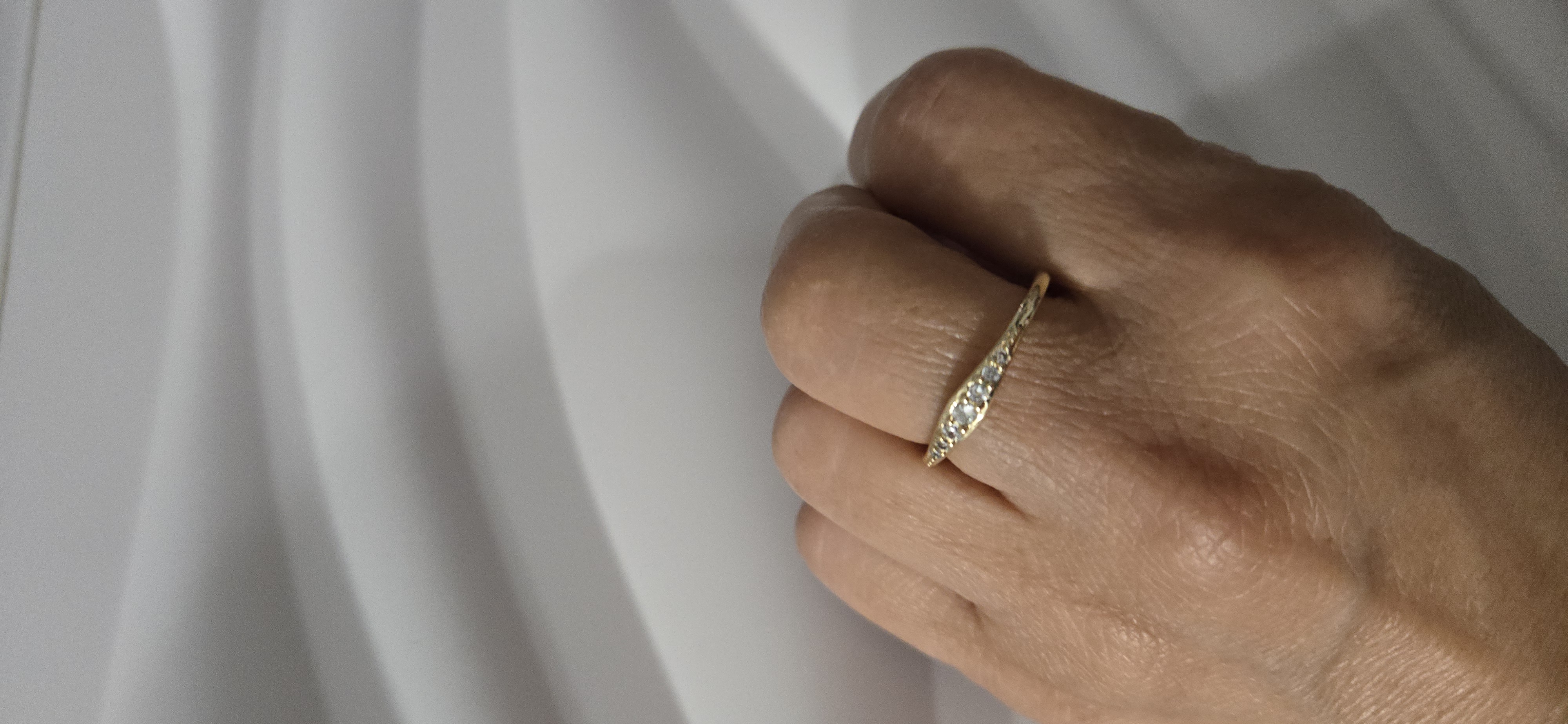 Synthetic Zirconia Women's Eternal Ring Classic Minimalist Stackable Thin Ring 1pc with Synthetic Versatile Everyday Casual Fashion Ring Gift for Women photo review
