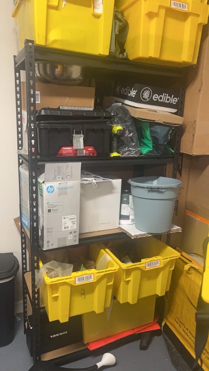 2000LBS Garage Shelving Storage Shelves Heavy Duty Shelving 5 Tier Metal Shelving Units For Garage Shelves 72"H X35.5"W X 15.8"D, Adjustable Metal Shelving Unit For Garage Shelves Utility Rack Shelf For Basement Pantry Closet Shelves, Black, Utility Shelves photo review