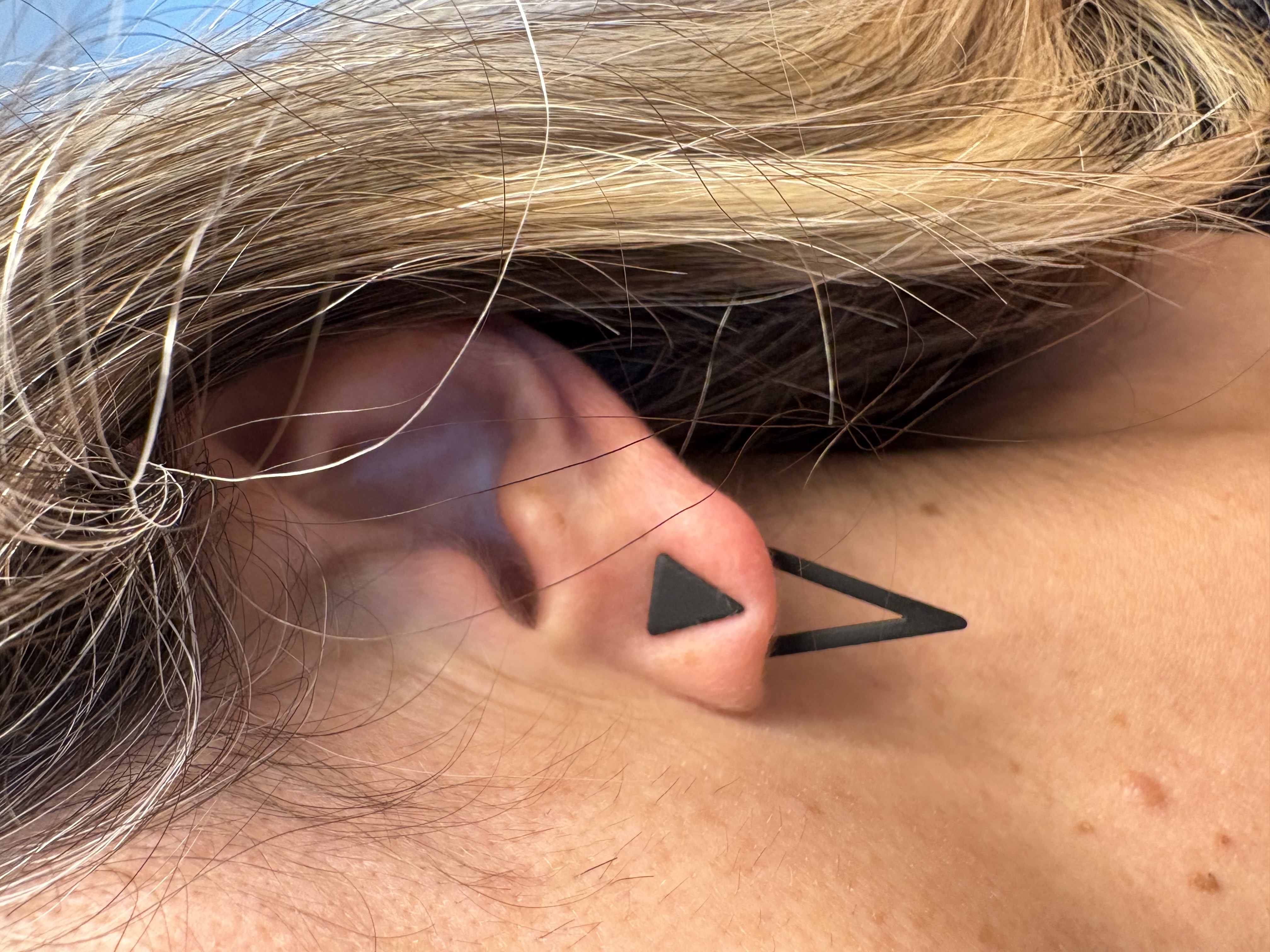 Chic Minimalist - Triangle Design Earrings - 1 Pair Versatile & Trendy - Alloy with Iron Posts - Perfect for Casual Attire photo review