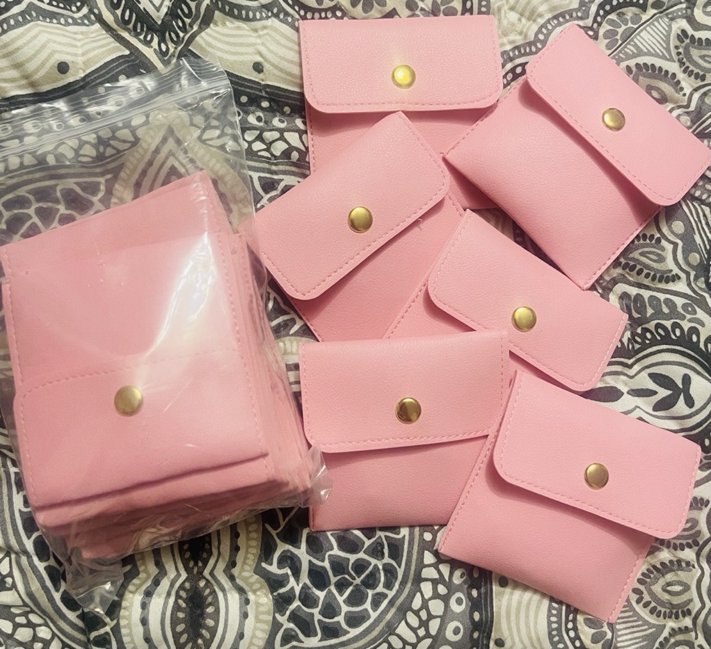 20pcs Faux Leather Jewelry Pouches with Snap Closure Jewelry Storage Bag White Silvery Pink Black - Luxurious Gift Bags for Earrings, Necklaces, Bracelets, And Rings - Perfect for Storage & Pieceaging photo review