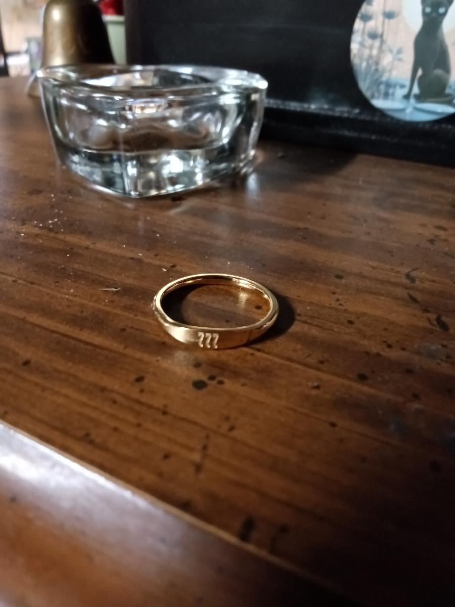 [Everyday Ring] 1 Minimalist And Versatile Golden Stainless Steel Number Ring - Inner Diameter 17Mm 18Mm 19Mm - Unisex Everyday Ring photo review