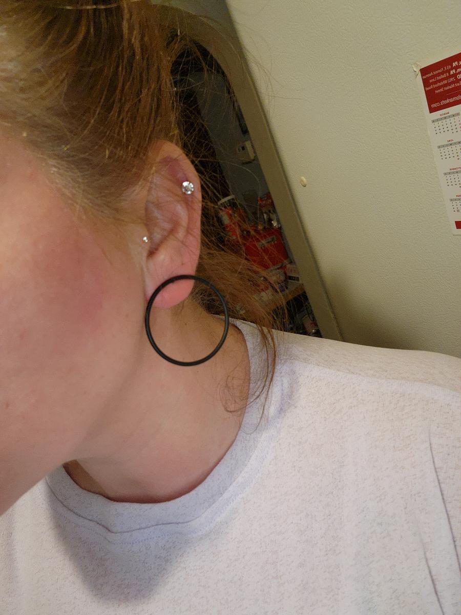 Stylish Simple Geometric Metal Stud Earrings, A Pair of, and Versatile photo review